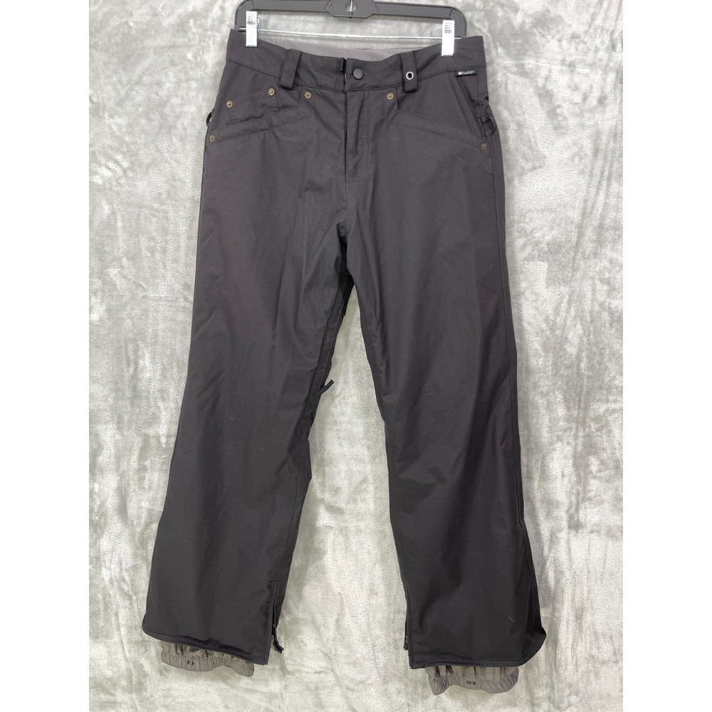 Burton Women's Small Ski Snowboard Nylon Pants Black Vented Insulated Adjustable